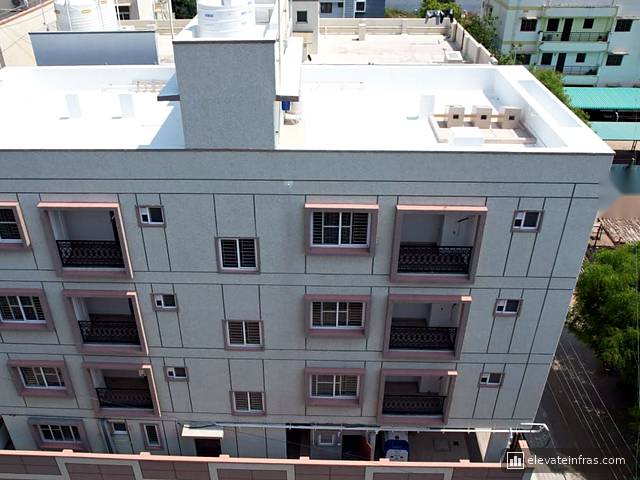 Manchester Enclave, a completed six-flat apartment block in Saravanampatty, Coimbatore.